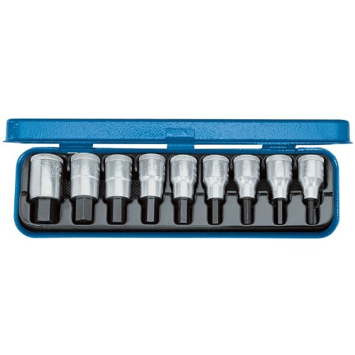 Insexhylssats 1/2" inv. mm GEDORE IN19-PM