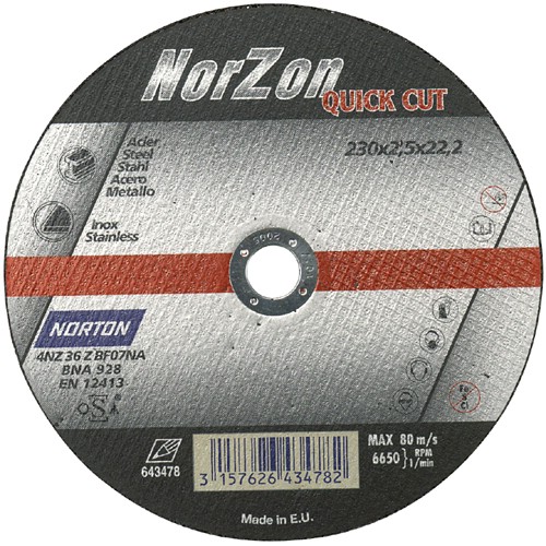 Kapskiva NORTON Norzon Quick Cut Typ 42