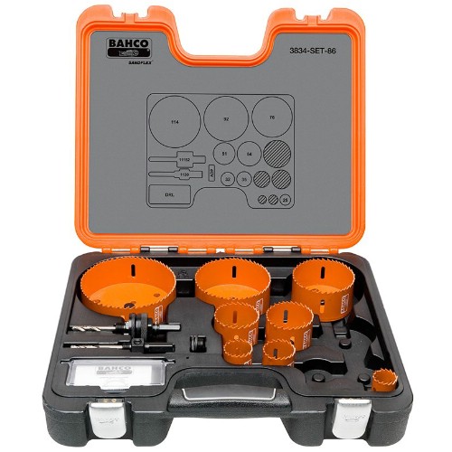 Hålsågsats BAHCO 3834-SET-86 12 delar