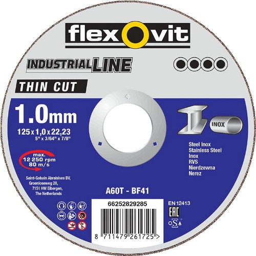 Kapskiva FLEXOVIT Industrial Line Thin Cut Typ 41