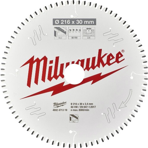 Cirkelsågklinga MILWAUKEE Kap- och geringssåg Alu