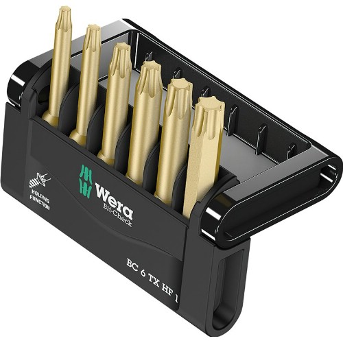Bitssats 1/4" WERA Bit-Check 6 TX HF 1