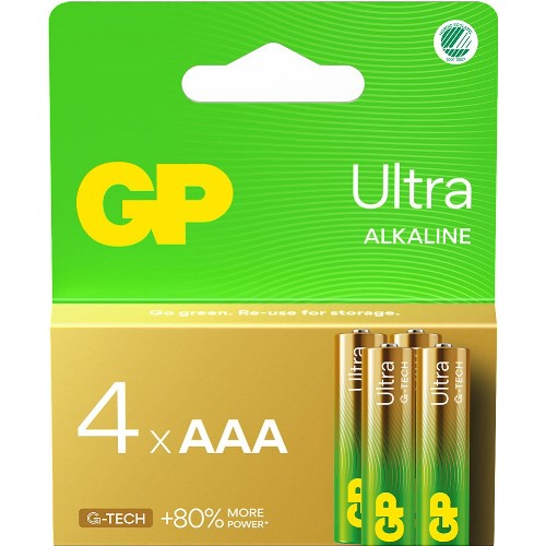 Alkaliska batterier GP Ultra G-Tech