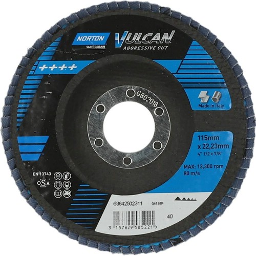 Lamellrondell NORTON Vulcan R842 vinklad