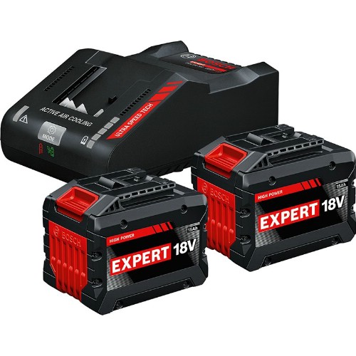 Laddare- och batteripaket BOSCH Expert 2x18 V 15,0 Ah Li-Ion