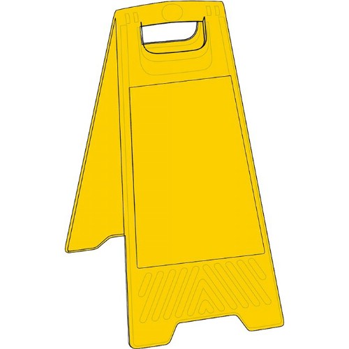 Golvskylt utan text/symbol