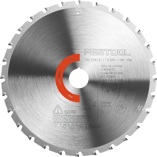 Cirkelsågklinga FESTOOL DIA TD