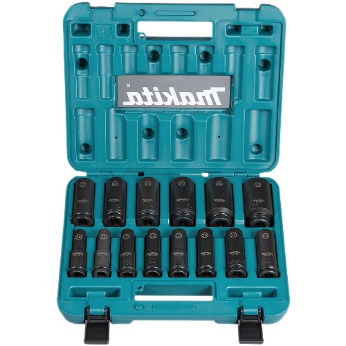 Krafthylssats 1/2" mm MAKITA Impact Black