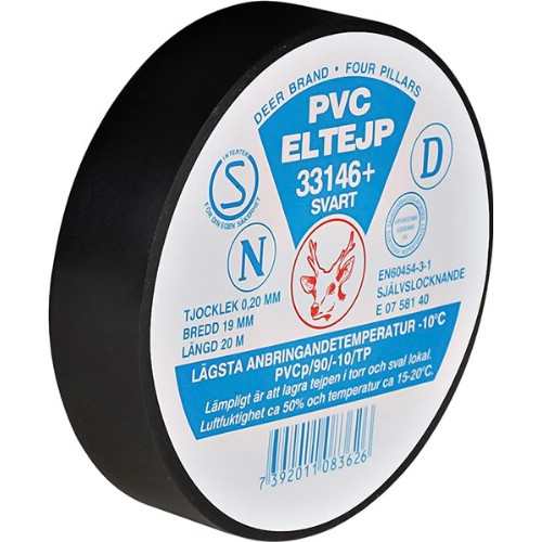 Eltejp ETAB PVC 33146+ S-märkt